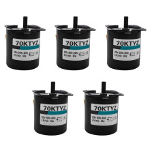 5X 220V AC 40W Low Speed Geared Motor 70KTYZ Permanent Magnet Synchronous Motor Adjustable Direction