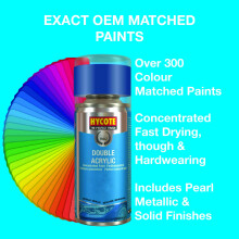 Hycote Double Acrylic Aerosol Car Spray Paint Ford Race Red 150 ml