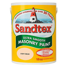 Sandtex masonry paint 5 litres ultra smooth brickwork yellow