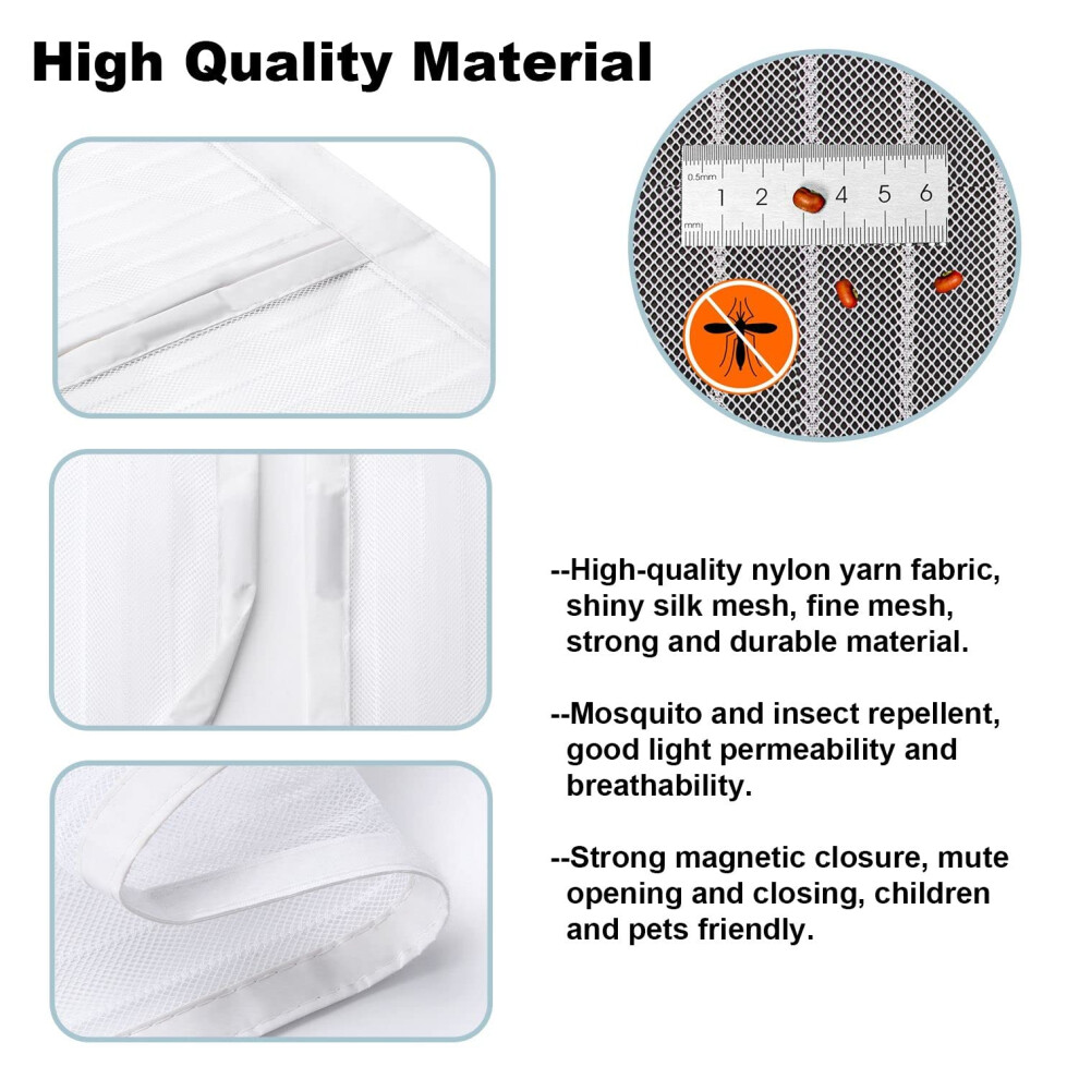 Went Magnetic Fly Screen Door Hundreds Of Sizes Anti Mosquito Mesh Cur 5009953755086