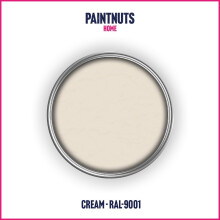 Paintnuts uPVC Window Door Paint RAL9001 CREAM Matt 400ml Spray Can