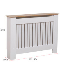 AVC Designs Kensington Radiator Cover Modern MDF Wood White Grey Verti