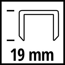 Einhell Original 19mm Staples Pack of 3000 NailStaple Gun Accessories
