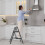SAILUN Folding Step Ladder 2Step Steel Construction NonSlip Rubber Mat 6