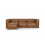 Vibeke 4 Seater Brown Corner Sofa 1