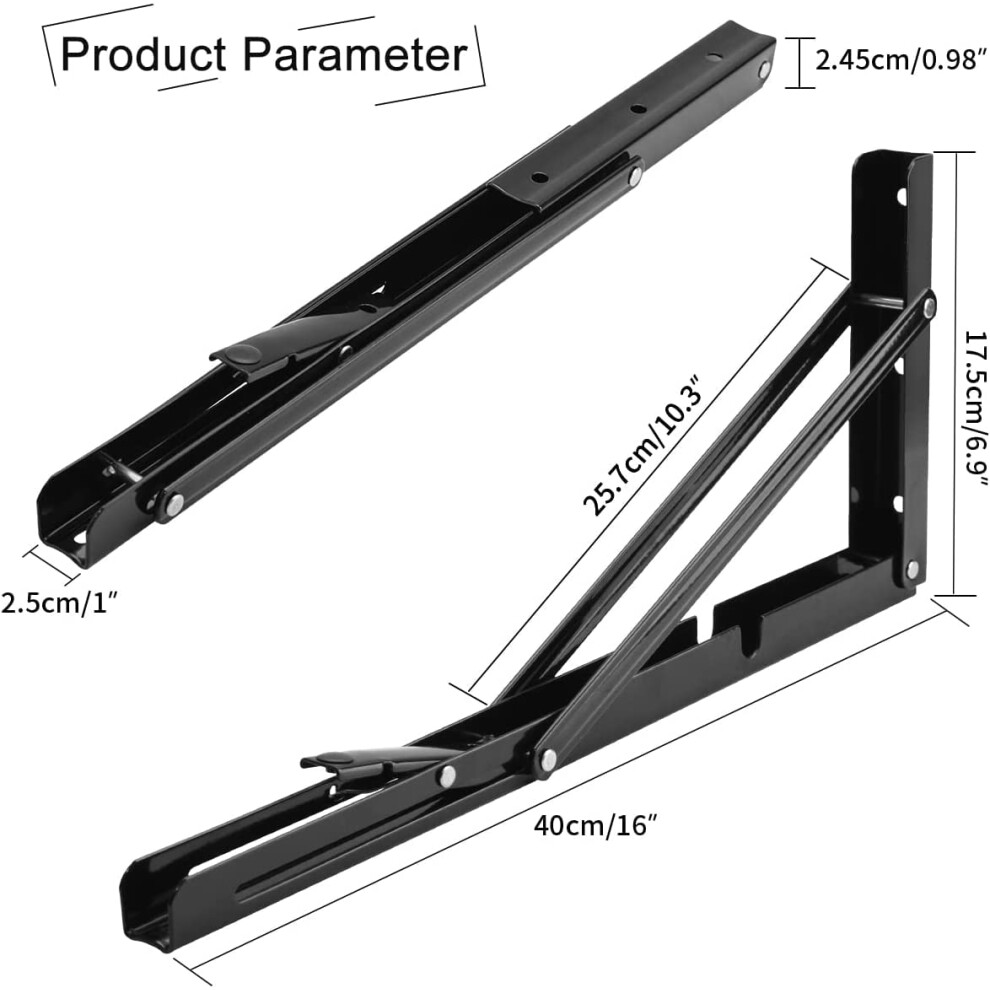 Yumore Folding Shelf Bracket 40Cmheavy Duty Collapsible Brackets Shelf 5008560991320