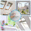 BKSAI Fly Screen for Window with Magnetic Opening DIY Adjustable Windo 6