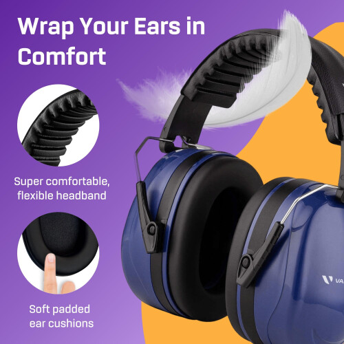 Vanderfields Premium Ear Defenders  Hearing Protection Earmuffs  Broad 2