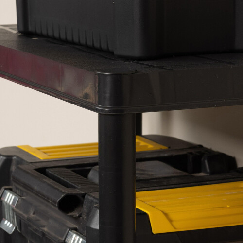 Addis Addis 4 Tier Plastic Storage Shelving Units Twin Pack – Durable Freest 2