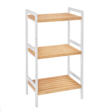 SONGMICS 3-Tier Bamboo Storage Rack for Bathroom, Kitchen, Bedroom, 45 x 31.5 x