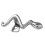 Modern Hip Hop Snake Grillzs For Upper And Lower Teeth-Silver 1