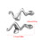 Unique Copper Snake Designs Upper Lower Teeth Grillzs-Gold-color 4