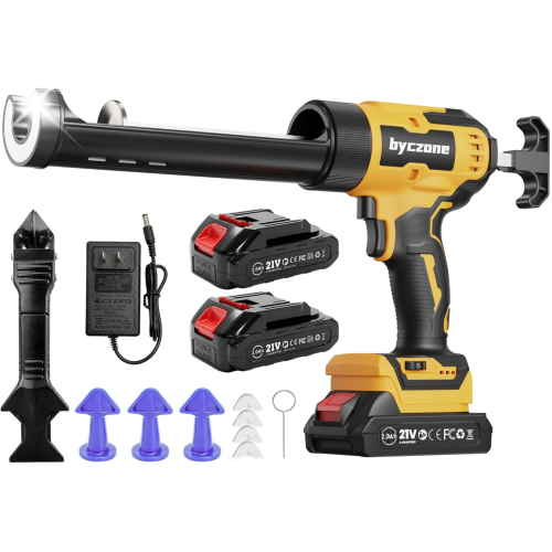 Electric Caulking Gun with 2x2.0Ah Batteries