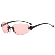 Creative Large Metal Frame Elegant Sunglasses Trendy Trendy-C