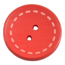 100Pcs Mixed Round 2 Holes Wood Sewing Buttons Scrapbooking 25mm(1 inch) Dia