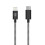 Câble Skin USB-C vers Lightning 2.1A, 2 m - Noir/Blanc 1