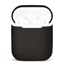 Étui de protection en silicone pour Apple AirPods - Noir