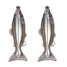 2 Set Fish-Shape Hip Flask 5Oz Bottle  Pocket Flask Stainless Steel Party Drinkware for Outdoor