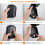 2X Key Lock Box Wall Mount 4 Digit Combination  Key Storage Lock Box, Large Capacity Security Combo Lockbox 5