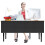 Under Desk Privacy Panel Self-Adhesive Modesty Panel with Pocket for Home or Standing Workstation Concealer Shield 2