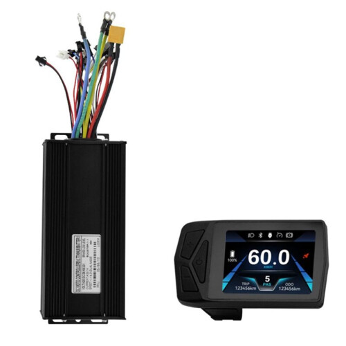 T24 LCD-Kleurenmeter + Sinusgolf-Tri-Mode Controller 36V-52V 45A Controller voor E-Bikes en Elektrische Scooters