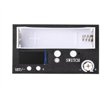 Adjustable Test Power Supply with TFT Color Screen 18650 Buck-Boost Power Supply Pocket-Sized Power Supply Black