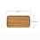 2X Acacia Serving Tray, Rectangular Solid Wood Flat Bottom Plate, Fruit Plate, Saucer, Tea Tray, Dessert Plate-Small 2