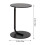 Living And Home 39cm Dia C-Shaped Round Side Table, Black 5