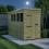 4 x 10 Pent Shed Tanalised (Single Door, With Windows) 3