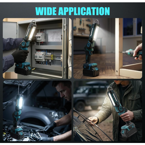 Cordless LED Work Light Spotlight for MaKita 18V 2