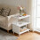 Living And Home 3-Tier S-shaped Wooden Side Table 1