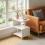 Living And Home 3-Tier S-shaped Wooden Side Table 2