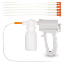 Handheld Manual Suction Pump Portable Hand Suction Pump with Reservoir, 10 Hoses and Bottle Caps
