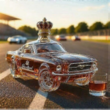 (Sports Car B) New 300ml Whiskey Decanter Bald Eagle, Dachshund, Owl, Shaped Bottle, Eagle Shaped