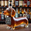 (Dachshund D) New 300ml Whiskey Decanter Bald Eagle, Dachshund, Owl, Shaped Bottle, Eagle Shaped 1