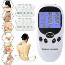 Digital Electric Massager Muscle Stimulator Body Pain Relief Massage Machine with Electrode Pads
