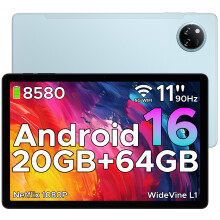 (blue) DOOGEE Tab A9+ ,11-inch 90Hz+1080P ,Android AI tablet ,8580mAh , 20GB RAM + 64GB ROM,WiFi 5,Widevine L1, Face ID, OTG, GPS