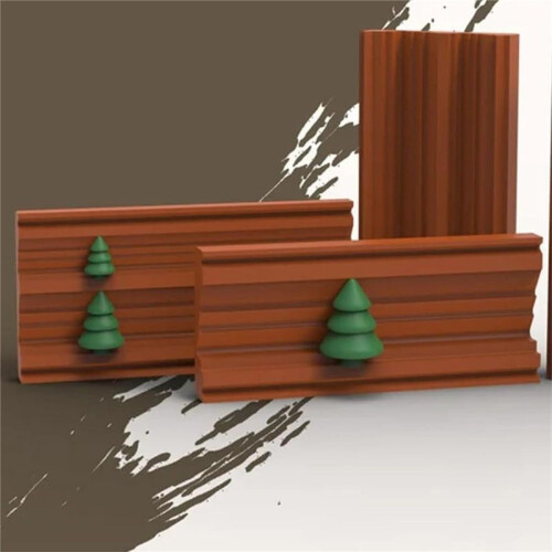 Christmas Tree Roller Clay Tools, DIY Xmas Shaped Polymer Clay Bead Roller for Clay,Christmas Tree Mold Clay Making Tool 2