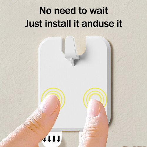 (White, 1 Pcs) Damage-Free Wall Hooks for Frames & Paintings 2