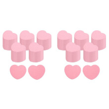 200 Count Compressed Facial Sponges Heart Shape Face Sponges for Cleansing Natural Facial Cleansing Sponges Pads