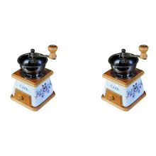 2X Manual Coffee Grinder New Ceramic Hand Grinder Small Coffee Powder Grinder Household Grinder Ceramic Grinding Core