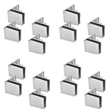 16 Pack Glass Door Hinges Glass Cabinet Door Hinge Glass Wine Cabinet Hinge Glass Display Hinge