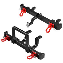 Metal Upgraded Front and Rear Bumper Guards for MN Model 1/12 MN82 LC79 RC Car Parts Black