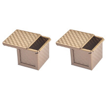 2X Kwadratowa Bochenek z Pokrywką Forma na Tosty Forma do Chleba Blacha do Chleba Pullman z Pokrywką NieprzywierająCa Kostka Wodna Tost Box