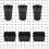 6 Sets Pegboard Bins Pegboard Cups with Hooks, Pegboard Hooks Assortment, Hooks for Pegboard Cup Holder for Organizing 4