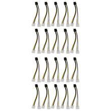 20 Pièces Séries 2 4 Pin à 8 Pin Carte Vidéo PCI Express Pci-E ATX PSU Convertisseur de Puissance Câble- Vers Pcie 8Pin Adaptateur Cordon