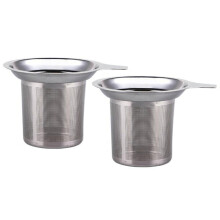 2X Accessori Da Cucina Riutilizzabili Nel Acciaio Inossidabile Un Rete per Infusore per Tè E Tè Setaccio