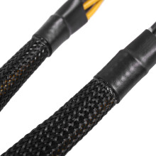 16 Stück GPU PCIe 8 Pin Buchse zu Dual 2X 8 Pin (6 + 2) Stecker PCI Express Netzteil Geflochtenes Y-Splitter Verlängerungs Kabel, 20 cm
