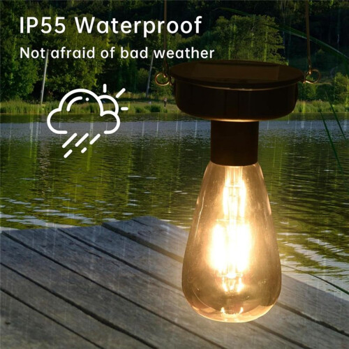 4 Pack Solar Hanging Lights Replacement Top with Bulb 3.15 Inch Solar Light Replacement Top Part Lantern Accessories 1