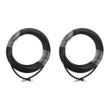 2X Extension D'Antenne WiFi SMA 10M SMA Mâle à SMA Femelle à Faible Perte RG58 Câble Coaxial de Raccordement Coaxial